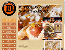 Tablet Screenshot of detroitconeygrill.com